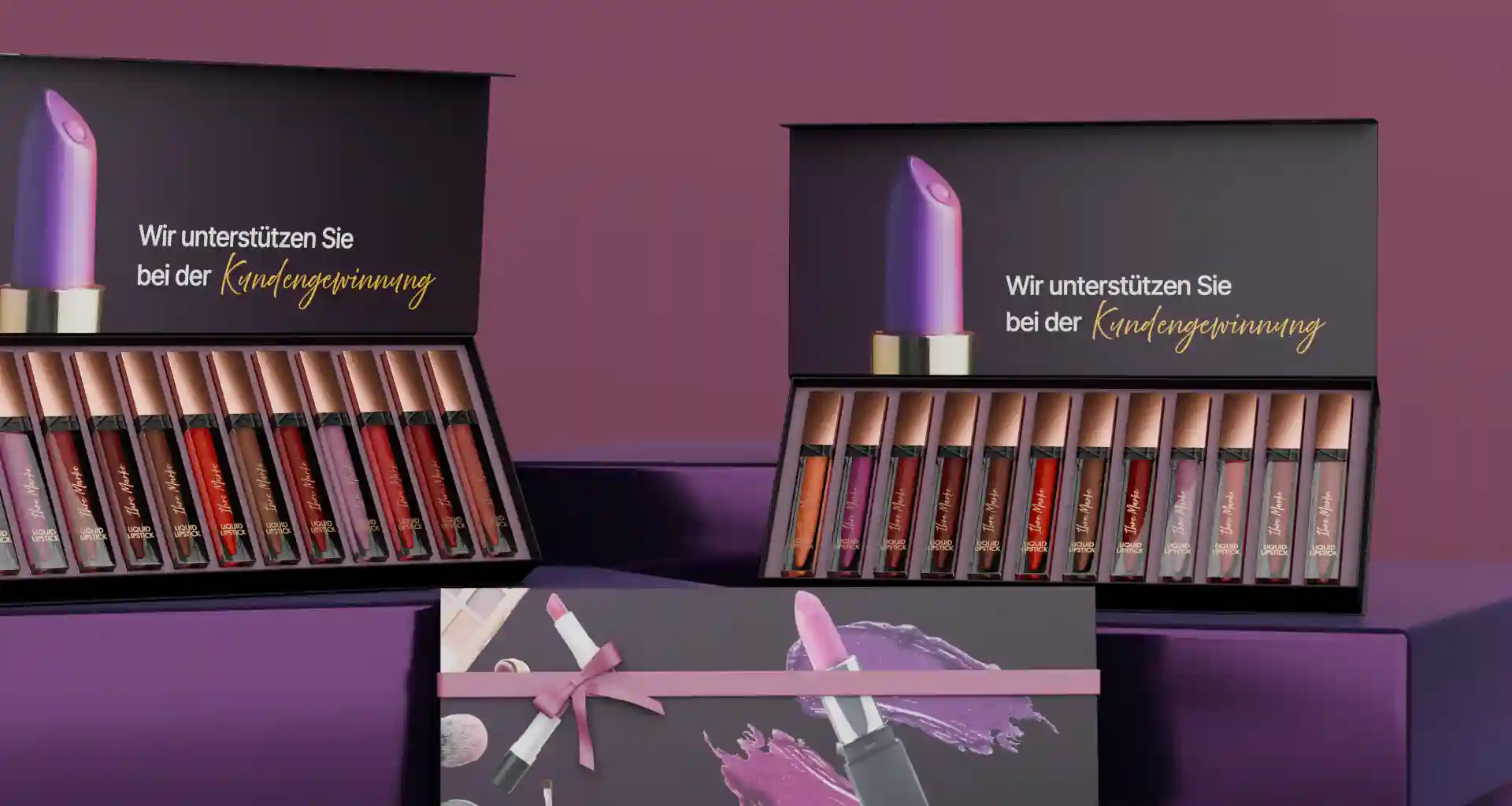3D-Render eines dekorativen Make-up-Produkts