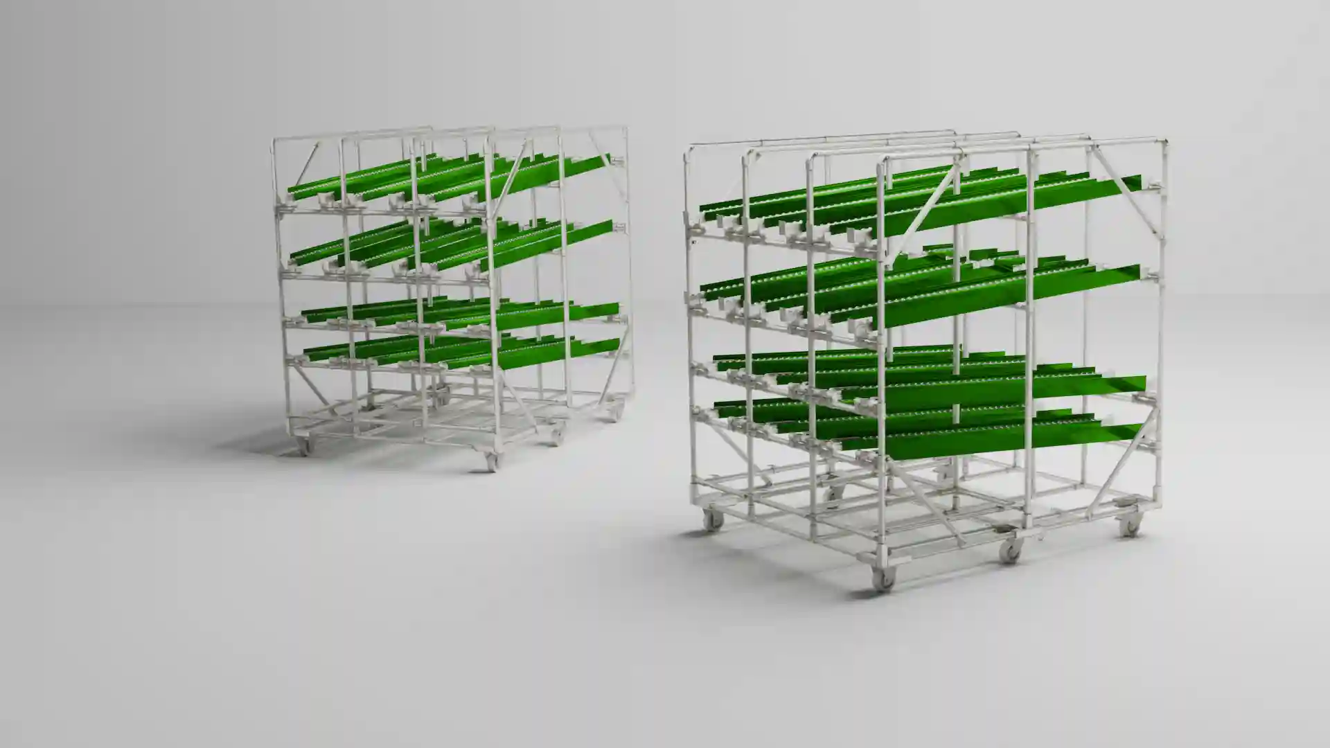 Technisches 3D-Rendering eines Neolog Rohrklemmsystems