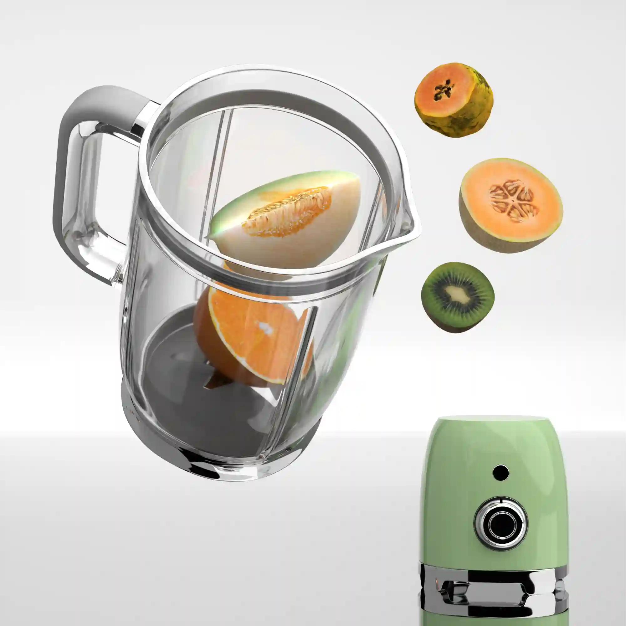 3D-Produktvisualisierung eines Mixers in Studiobeleuchtung